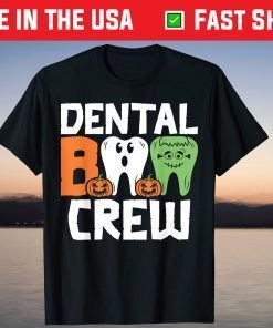 Dental Boo Crew Funny Halloween Dentist Assistant Costume T-Shirt