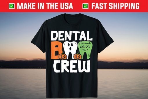 Dental Boo Crew Funny Halloween Dentist Assistant Costume T-Shirt