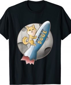 Dogecoin Riding Rocket to the Moon Tametheark Version 1 Gift Shirt