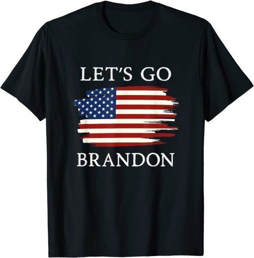 FJB Let's Go Brandon Chant Usa Flag Unisex Shirt