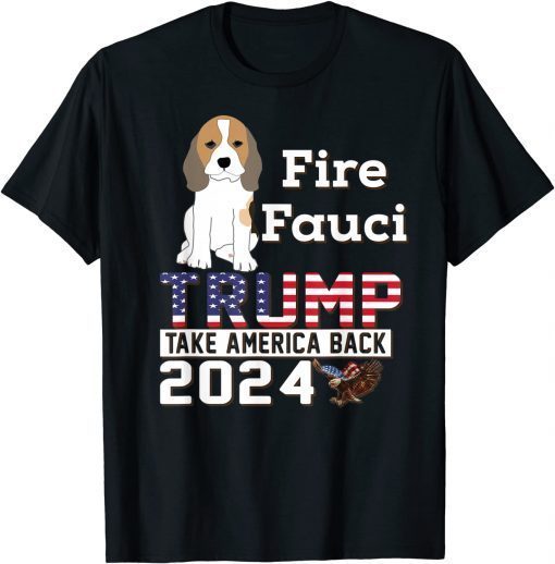Fauci Beagle Dogs Pro USA Trump 2024 Sarcasm Fauci Biden Limited T-Shirt