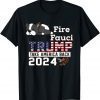 Fauci Beagle Dogs Pro USA Trump 2024 Sarcasm Fauci Biden Classic T-Shirt