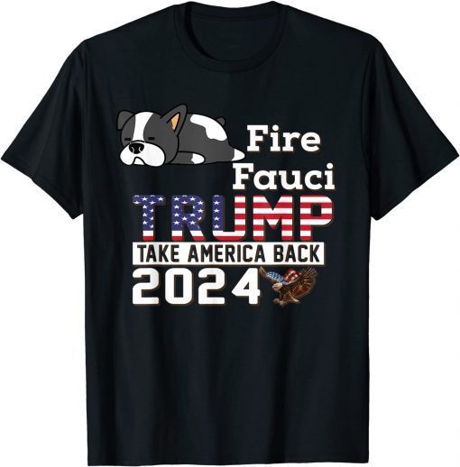 Fauci Beagle Dogs Pro USA Trump 2024 Sarcasm Fauci Biden Classic T-Shirt