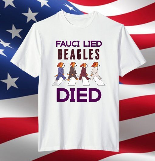 Fauci Puppies Beagle Dogs Pro USA Sarcasm Anti Fauci Biden Limited T-Shirt