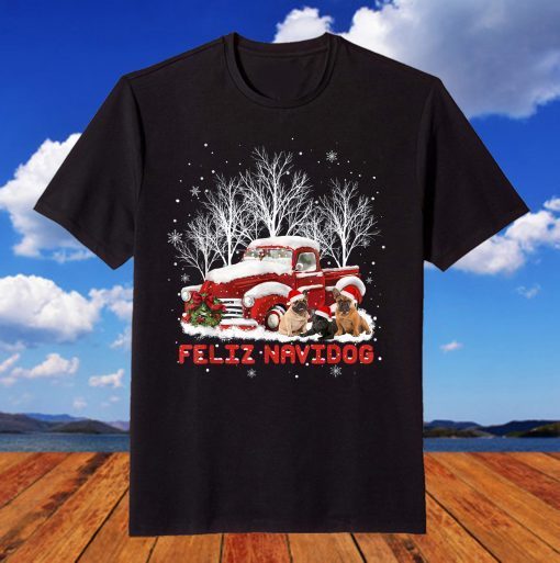 Feliz Navidog French Bulldog Christmas Dog Lovers T-Shirt