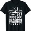 Flight Delayed Due To Hurricane Brandon Lets Go Brandon American Flag Unisex Shirt