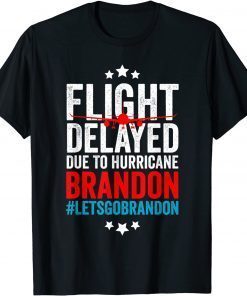 Flight Delayed Due To Hurricane Brandon Let's Go Brandon Impeach 46 Classic Shirt