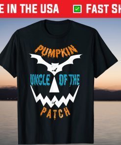 Funny Pumpkin Uncle of the Patch For Halloween and Family T-Shirt