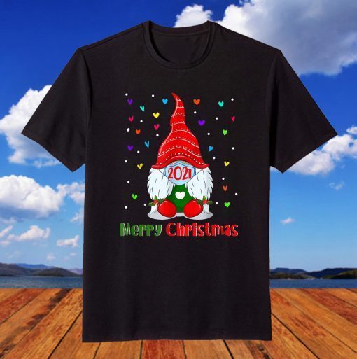 Gnome In Mask Gnome in Mask Merry Christmas -Shirt