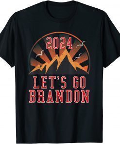 Go Brandon Let's Go 2024 Lets Go Vintage Sunset T-Shirt