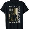 Gun American Flag Patriots Let's Go Brandon Chant Gift Shirt