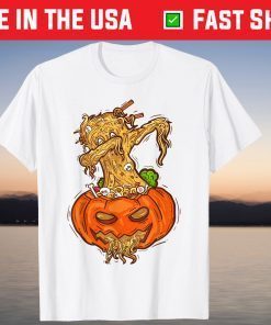 Halloween Pumpkin Dabbing Noodles T-Shirt