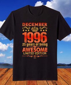 Happy Birthday To Those Born In December 1996 T-Shirt