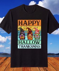 Happy Hallothanksmas Christmas Gnome Halloween Costume T-Shirt