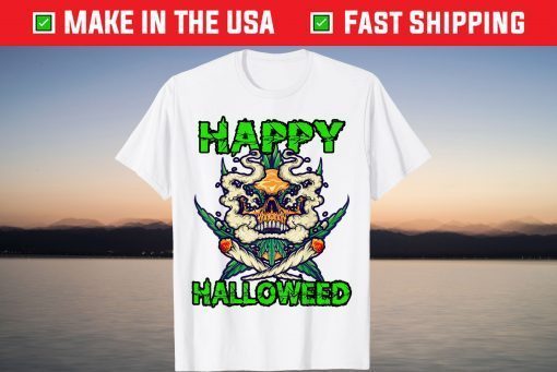 Happy Halloweed Weed Marijuana Stoner Pothead Halloween Day Shirt