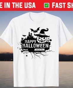 Happy Halloween Costumes Funny Pumpkins House Men Women Kids T-Shirt