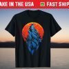 Happy Halloween Scary Skeleton Pumpkin Wolf T-Shirt