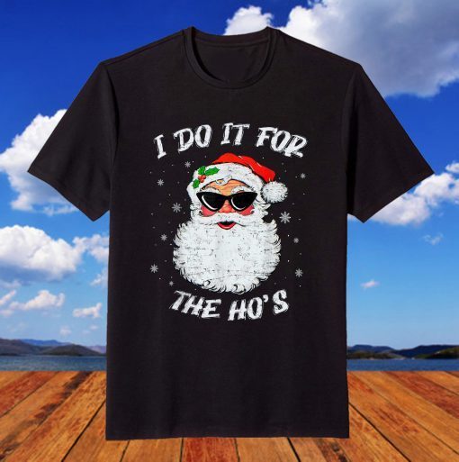 I Do It For The Ho's Santa Xmas Christmas T-Shirt