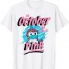 In October We Wear Pink Breast Cancer Unicorn Unisex Shirt