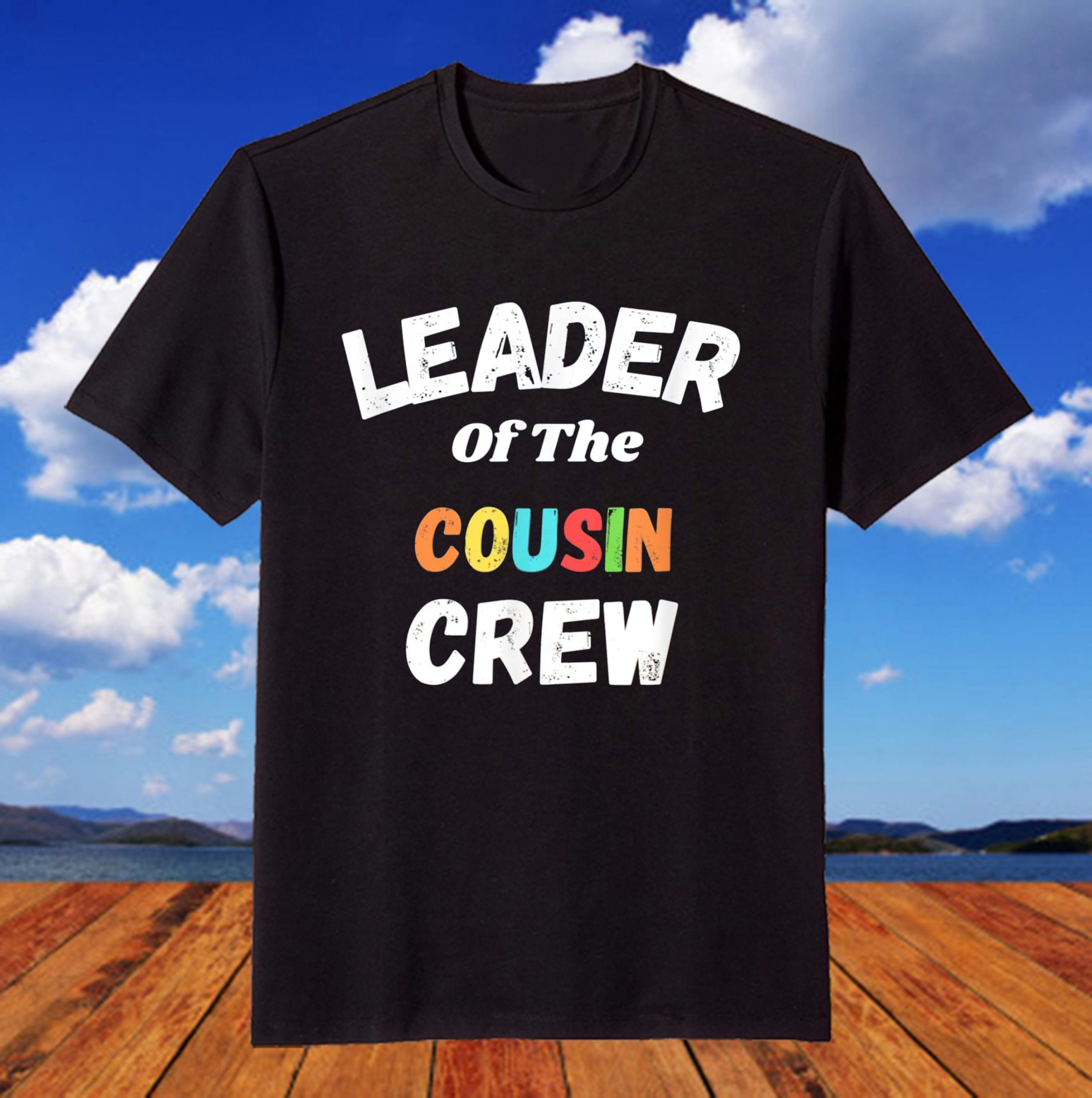 Leader Of The Cousin Crew Christmas Family T-Shirt Leader Of The Cousin Crew Christmas Family T-Shirt