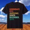 Legendary Awesome Epic Since December 2014 7th Birthday T-Shirt