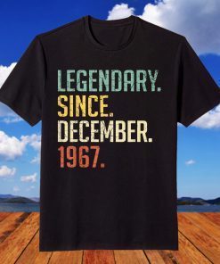 Legendary Since December 1967 54th Birthday 54 Year Old T-Shirt