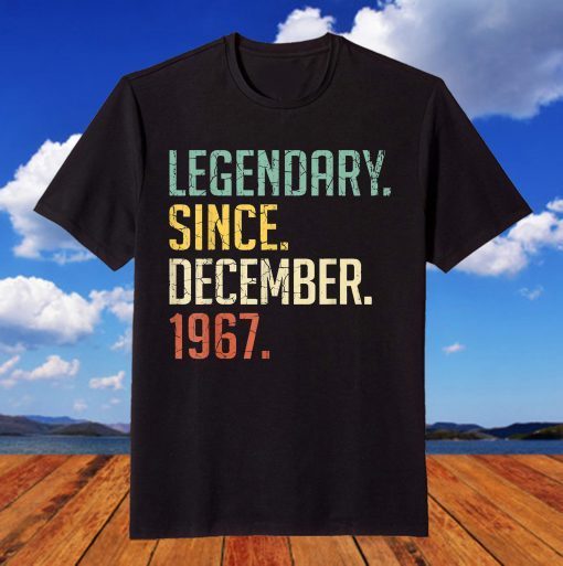 Legendary Since December 1967 54th Birthday 54 Year Old T-Shirt