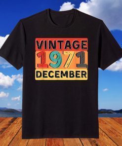 Legendary Since Tape Birthday December 1971 50Th Birthday T-Shirt