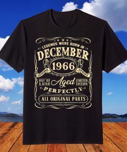 Legends Were Born In December 1966 55th Birthday T-Shirt