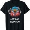 Let's Go Biden or Brandon American Flag Eagle T-Shirt