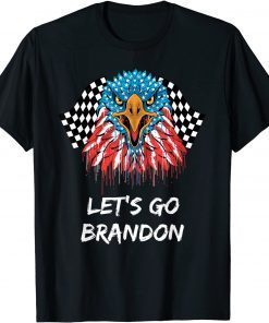 Let's Go Biden or Brandon American Flag Eagle T-Shirt