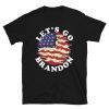 Let's Go Brandon American Burning Flag Gift Shirt