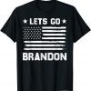 Let's Go Brandon American Flag Anti Biden FJB Gift Shirt