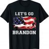 Let's Go Brandon American Flag Anti  Biden Gift Shirt