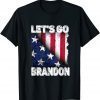 Lets Go Brandon American Flag Biden President Us 2021 Shirt