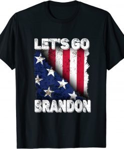 Lets Go Brandon American Flag Biden President Us 2021 Shirt