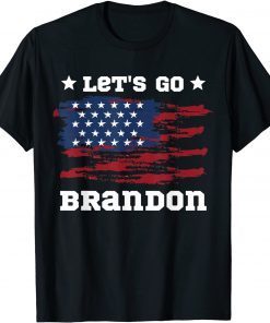 Let's Go Brandon American Flag Conservative US Flag Gift ShirtLet's Go Brandon American Flag Conservative US Flag Gift Shirt