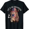 Let's Go Brandon American Flag Cowgirl Classic Shirt