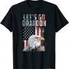 Let's Go Brandon American Flag Eagle Sunglasses Premium Gift Shirt