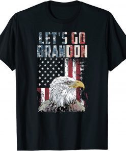 Let's Go Brandon American Flag Eagle Sunglasses Premium Gift Shirt