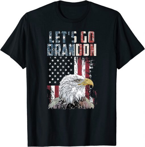 Let's Go Brandon American Flag Eagle Sunglasses Premium Gift Shirt