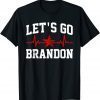 Let's Go Brandon American Flag Heartbeat Unisex Shirt