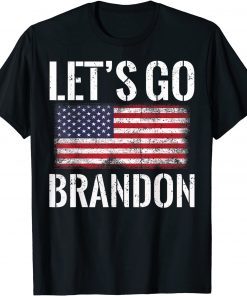 Let's Go Brandon American Flag Impeach 46 Biden Unisex T-Shirt