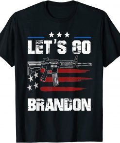 Let's Go Brandon American Flag Impeach 46 Joe Biden Chant Unisex Shirt