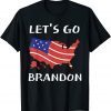 Let's Go Brandon American Flag Impeach 46 T-Shirt
