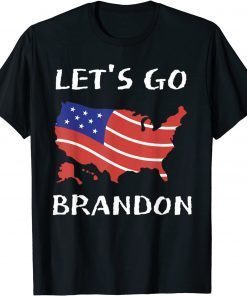 Let's Go Brandon American Flag Impeach 46 T-Shirt