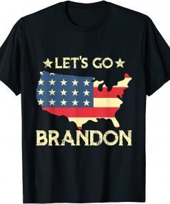 Let's Go Brandon American Flag Impeach 46 Gift Shirt