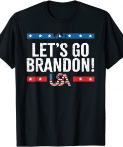 Let's Go Brandon American Flag Impeach Biden 2021 Classic Shirt