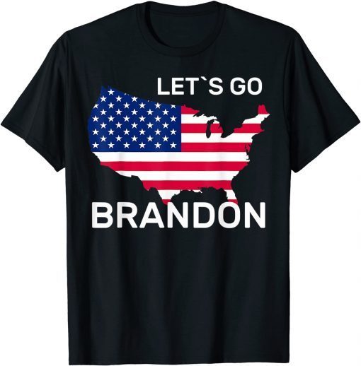 Lets Go Brandon American Flag Joe Biden President Unisex Shirt