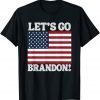 Let’s Go Brandon American Flag Racing Anti Joe Gift T-Shirt